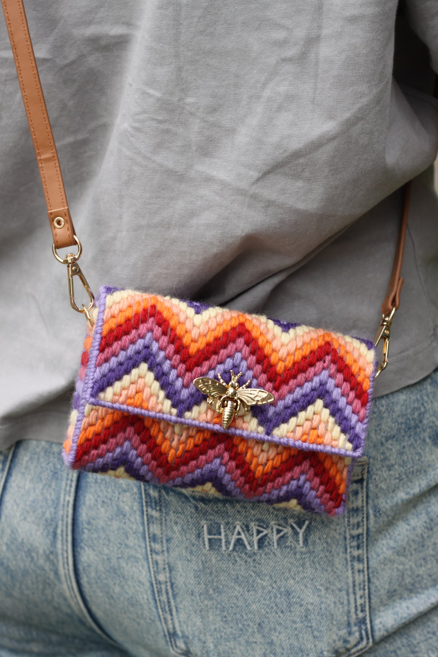 Slow Stitch tasje